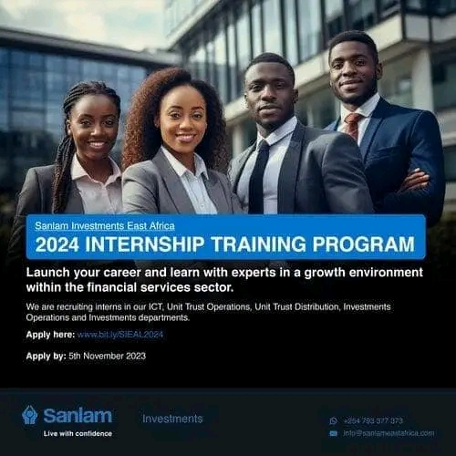 Sanlam Investments Internship Training Program 2024