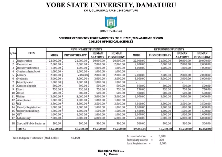 YOBE STATE UNIVERSITY