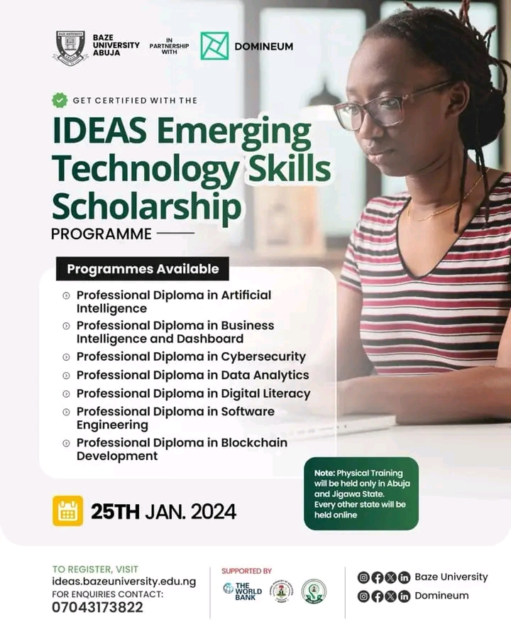 IDEAS Emerging Technology Skills Scholarship Program