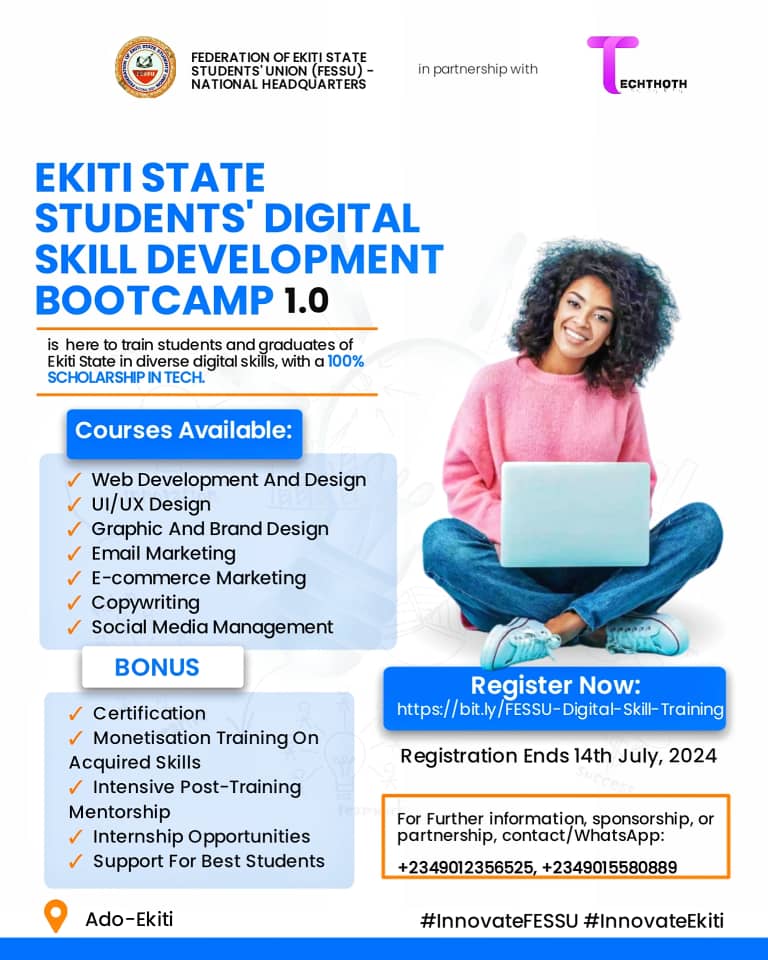EKITI STUDENTS' DIGITAL SKILL DEVELOPMENT BOOTCAMP 1.0