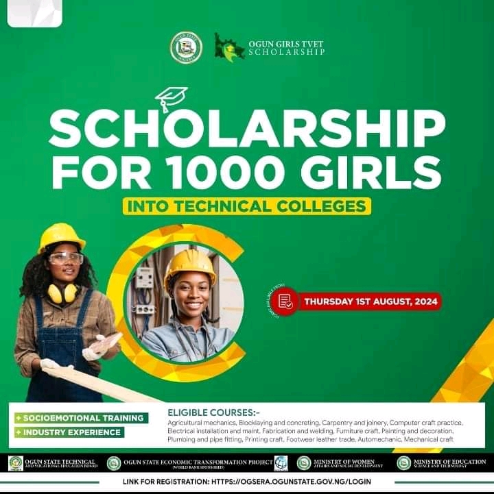 Ogun State Government TVET Scholarship 2024