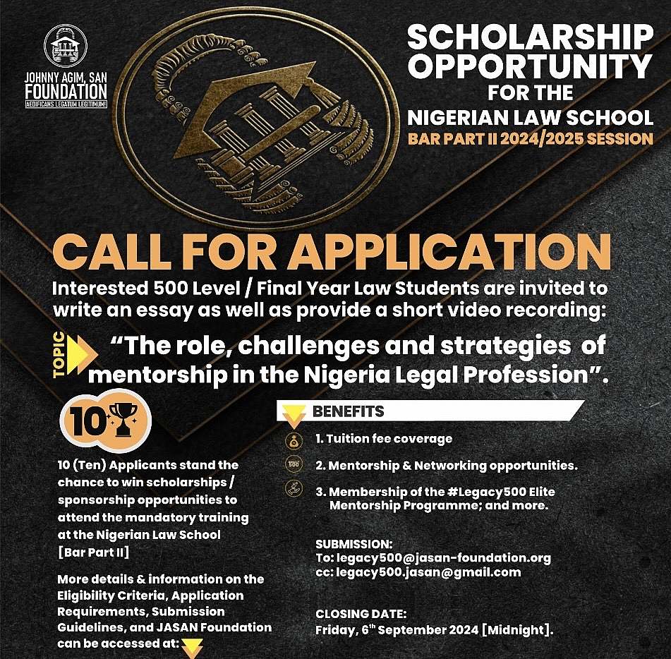 SAN Foundation Scholarship: a call for applications