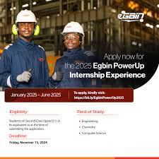 Egbin Power Internship Programme 2025