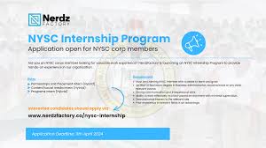 NYSC Graphics Design Intern at NerdzFactory Company