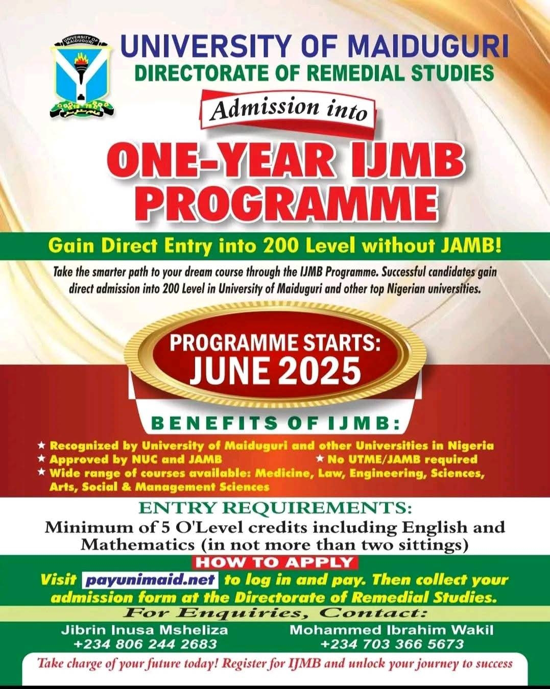 UNIVERSITY OF MAIDUGURI
