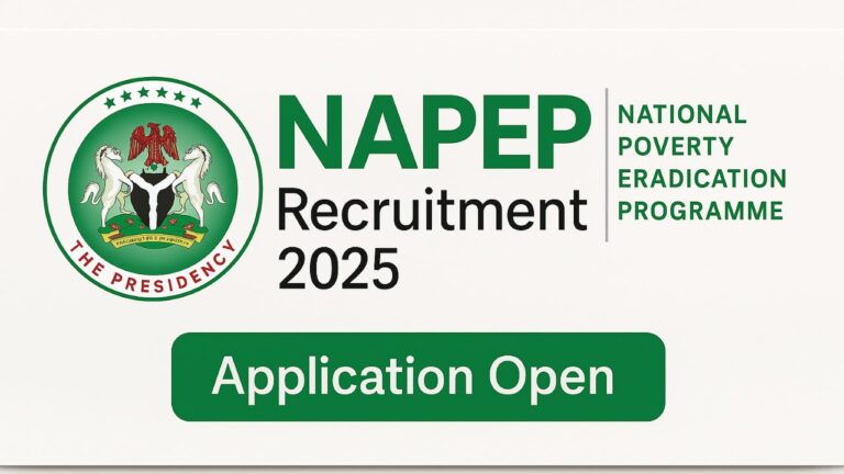 National Poverty Eradication Programme NAPEP Recruitment 2025