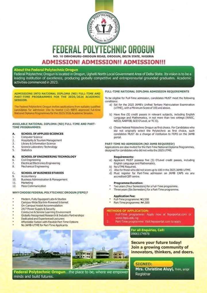 Federal Polytechnic Orogun