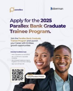 Parallex Bank Graduate Trainee Program 2025