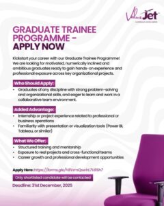 ValueJet Graduate Trainee Programme 2025